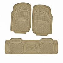 Коврик салона SKYWAY Hot-3 3пр. Полиуретановый Бежевый (п: 71,5*50,5см, з: 43*156см)